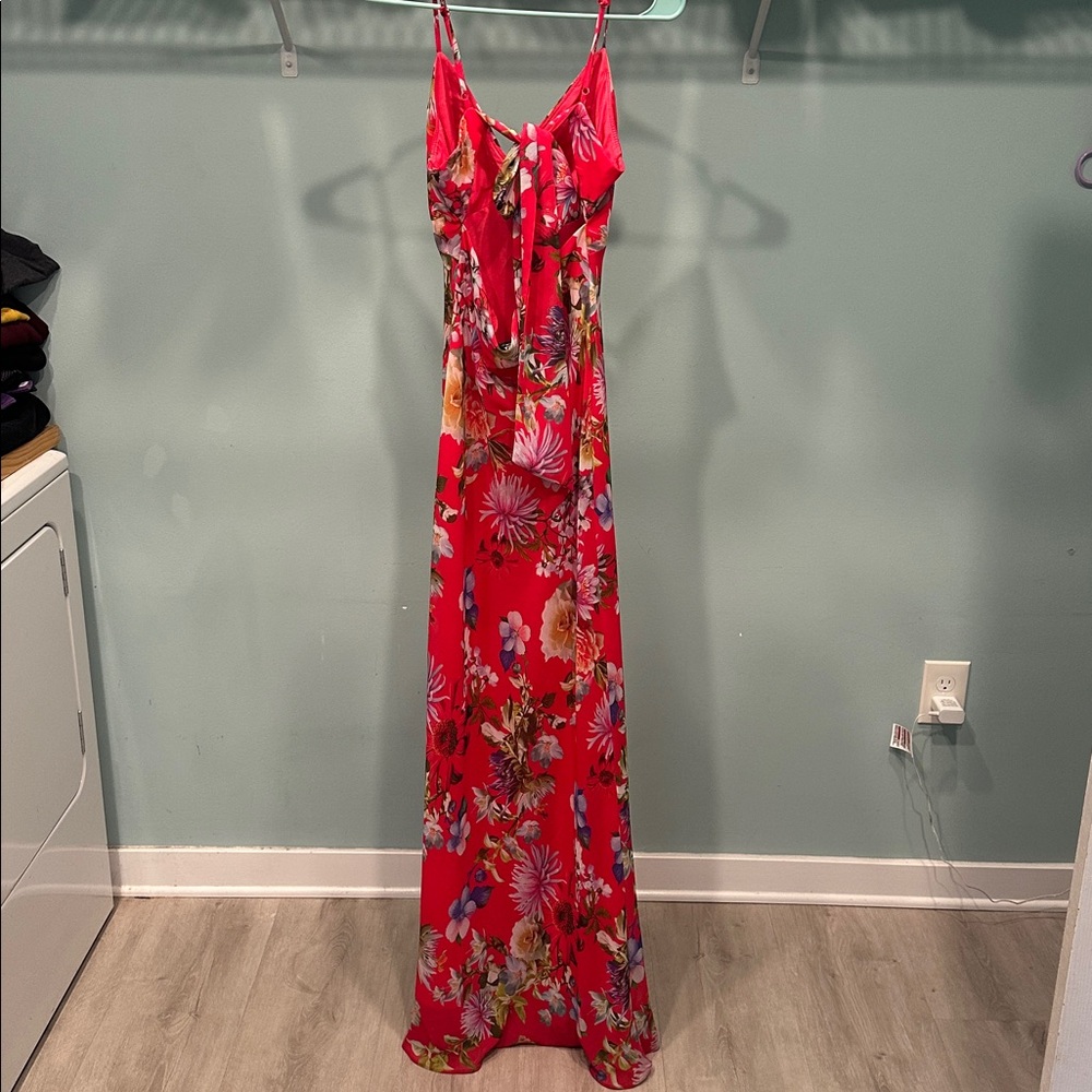 Aqua Vibrant Floral Maxi Dress - Picture 7 of 7